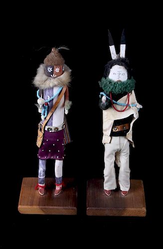 Hopi Indian Cottonwood Kachina Dolls 1950's