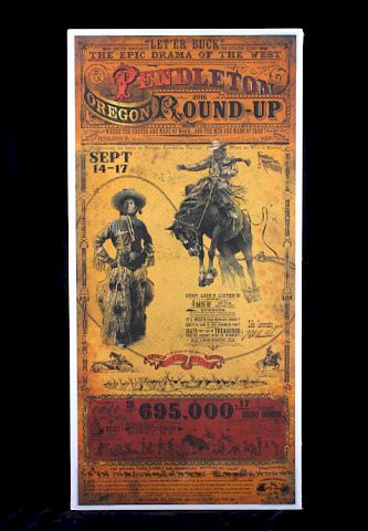 Pendleton Round-Up Poster by Bob Coronato