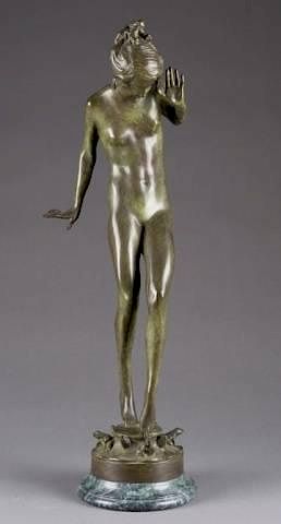 Harriet Whitney Frishmuth "Playdays" bronze.
