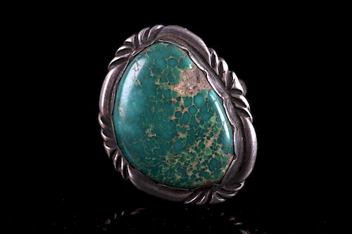 Old Pawn Pilot Mountain Turquoise Ring