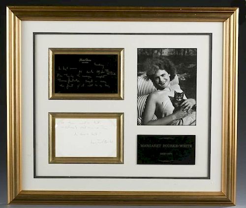 Margaret Bourke-White autograph.