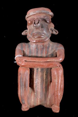 Rare Mayan Pottery Human Effigy Figure c. 500 A.D.