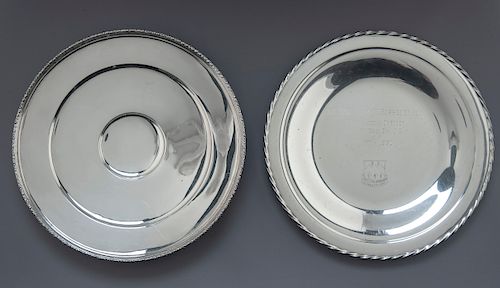 2 Sterling Silver Plates