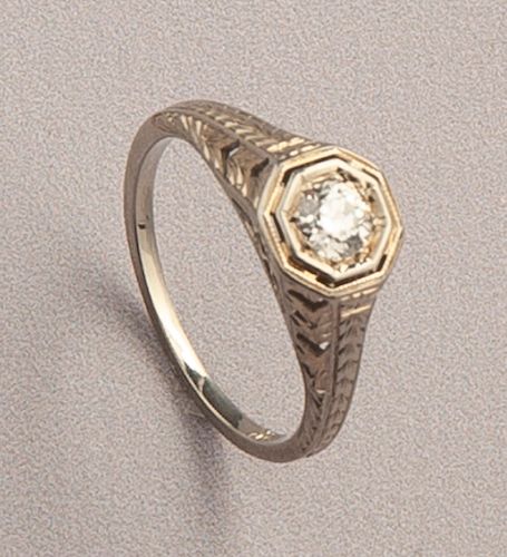 18K .25 Carat Diamond Ring