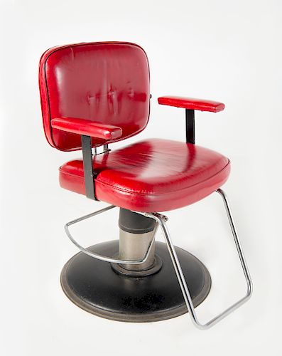 Small Red Barber Chair