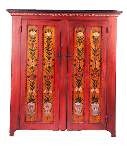 Clyde Stacks Painted Armoire
