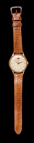 An 18 Karat Rose Gold 'Powermatic' Wristwatch, Jaeger LeCoultre,
