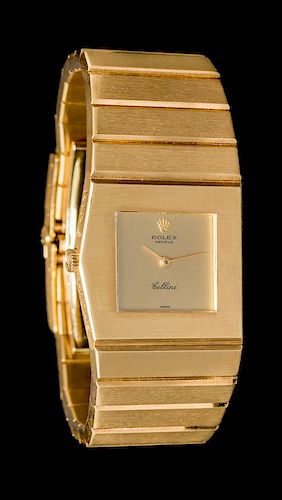 An 18 Karat Yellow Gold Ref. 9630 'King Midas Cellini' Wristwatch, Rolex,