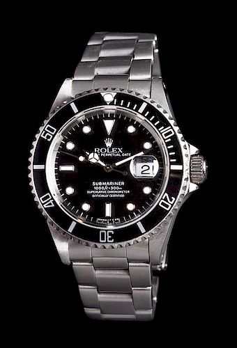 A Stainless Steel Ref. 16610 'Submariner' Wristwatch, Rolex,