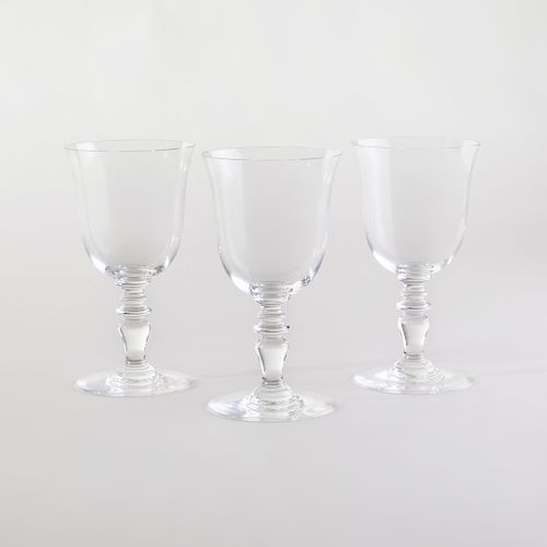 Set of Ten Baccarat Wine Glasses