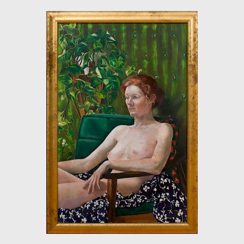 Greta Thyssen (1927-2018): Seated Nude