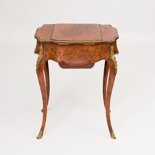 Napoleon III Gilt-Metal-Mounted Amboyna Dressing Table