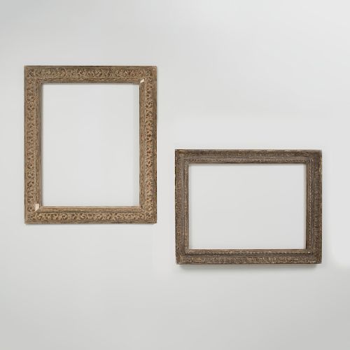 Baroque Style Carved Giltwood Frame and a Neoclassical Frame