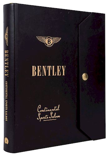 Hueber, Christian - Sulzberger, David A. Bentley Continental Sports Saloon. London: Palawan Press, 2003. Edición de 358 ejemplares.