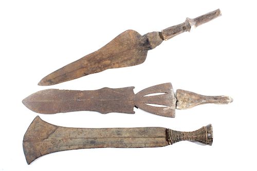 Collection of 19th Century Kuba Kingdom Swords