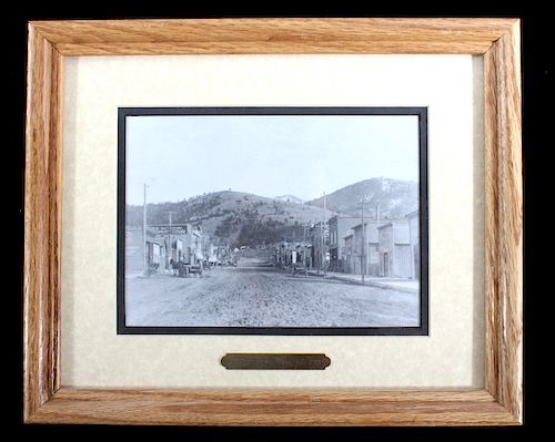 1890 Philipsburg Montana Framed Photograph