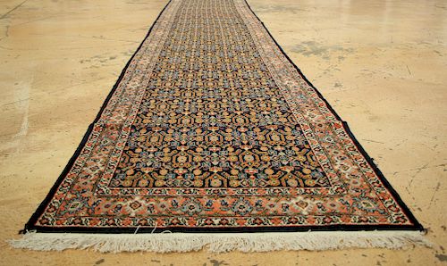 Very Long Antique Senneh Rug, Persia: 2'10'' x 32'0''