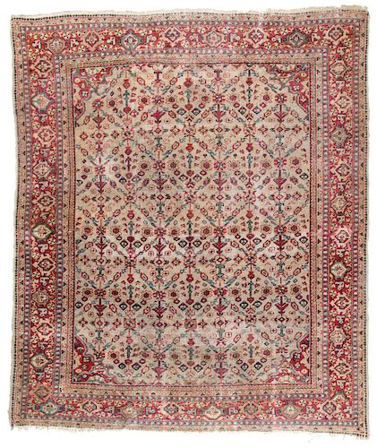 Antique Sultanabad Rug, Persia: 7' x 8'5''