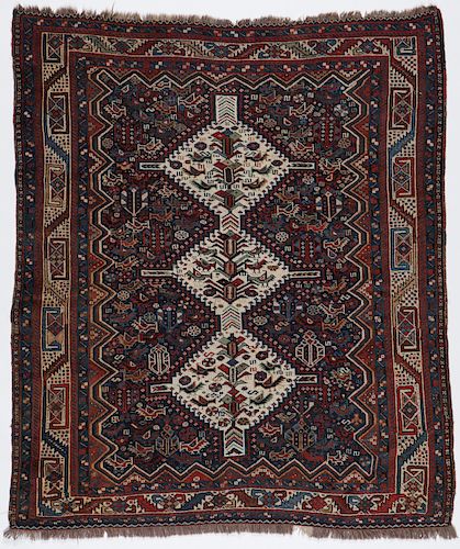 Antique Gashgai Rug, Persia: 5'0'' x 5'9''