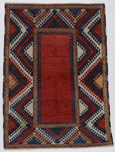 Vintage Kazak Rug, Turkey: 5'0'' x 6'9''