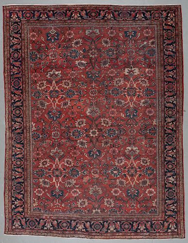 Antique Mahal Rug, Persia: 9'6'' x 12'3''