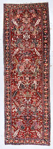 Antique Heriz Rug, Persia: 3'7'' x 10'8''