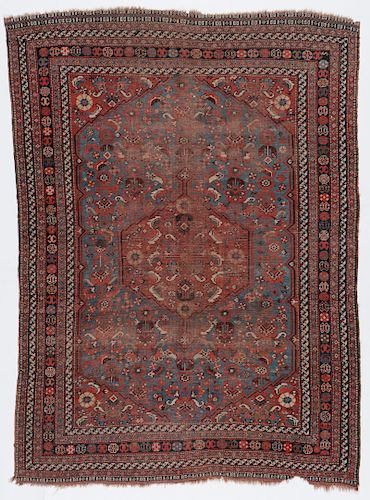 Antique Gashgai Rug, Persia: 4'9'' x 6'3''