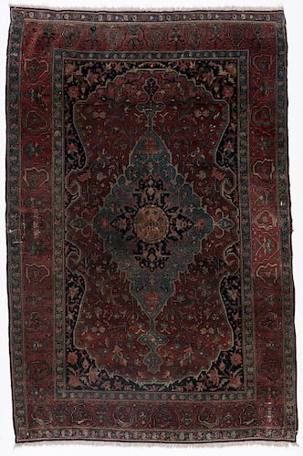 Antique Ferahan Rug, Persia: 4'5'' x 6'9''