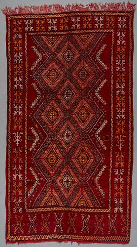 Vintage Moroccan Rug, Morocco: 6'5'' x 11'7''  