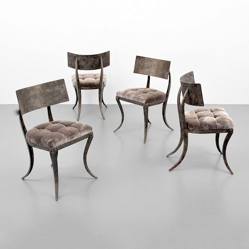 4 Klismos Dining Chairs, Manner of T.H. Robsjohn-Gibbings