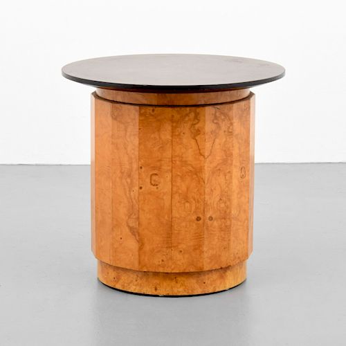 Edward Wormley Pedestal Table with Storage