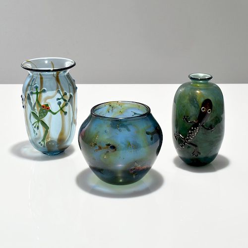 3 John Nygren Vases