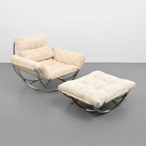 Leonard Bender APOLLO Lounge Chair & Ottoman