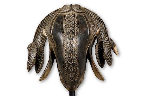 Baule Ram Mask from Ivory Coast