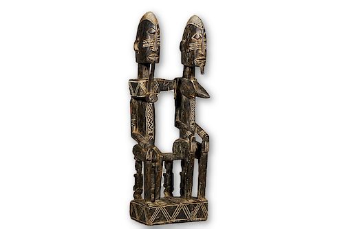 Dogon Primordial Couple Figure from Mali