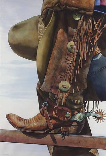 Nelson Boren b. 1952 | Cowboy's Hat and Boot