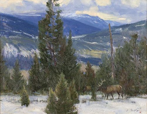 Loren Entz b. 1949 CAA | Elk Country