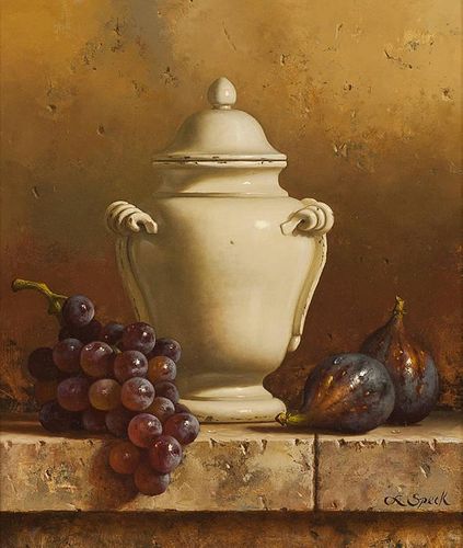 Loran Speck 1943 - 2011 | Italian Jug with Grapes & Figs
