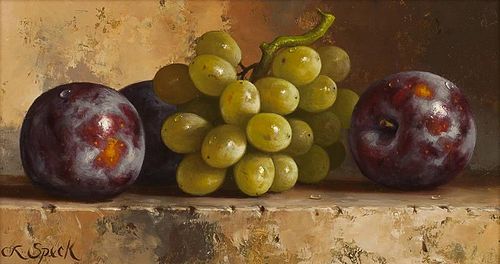 Loran Speck 1943 - 2011 | Green Grapes with Plums