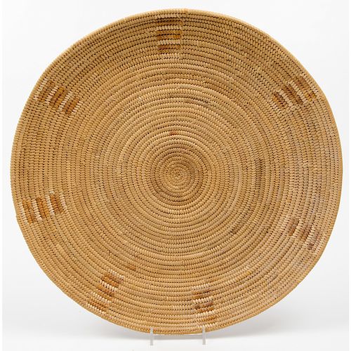 Central California Basketry Tray, From an Old Nebraska Collection