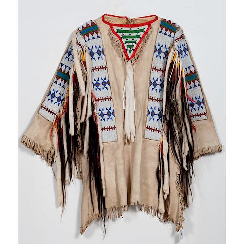 Sioux Beaded Hide Warshirt, From the Collection of William H. Saunders, M.D. and Putzi Saunders, Ohio