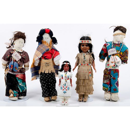 Collection of Native American Dolls