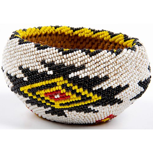 Paiute Beaded Trinket Basket, From the Collection of Art Gerber, Indiana