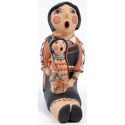 Emily Fragua Tsosie (Jemez, b. 1951) Pottery Storyteller, From the Collection of William H. Saunders, M.D. and Putzi Saunders, Ohio