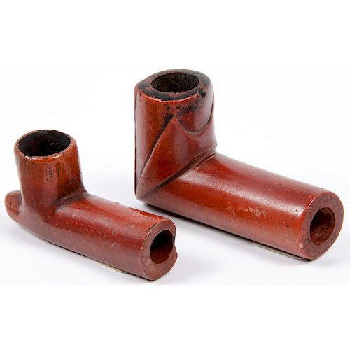 Diminutive Great Lakes Catlinite Pipe Bowls, Ex Dennis Welch Collection, Kansas City, MO