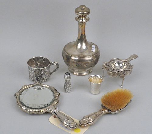 Group Seven Small Sterling & Silver Items
