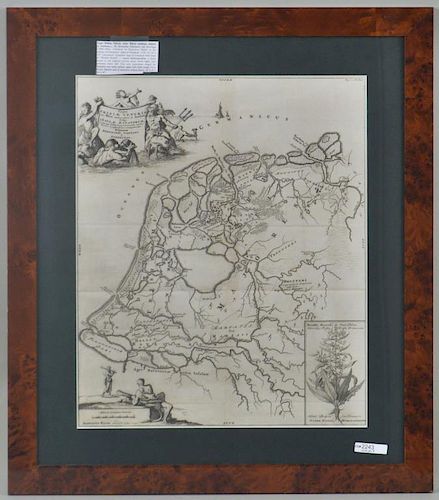 Map of the Low Countries by Nicolo Sansone