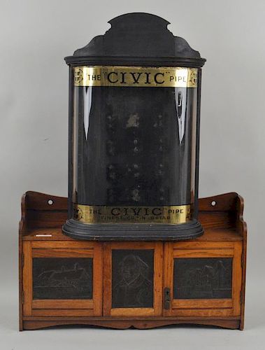 "Civic Pipe" Display Case & A Shakespeare Cabinet