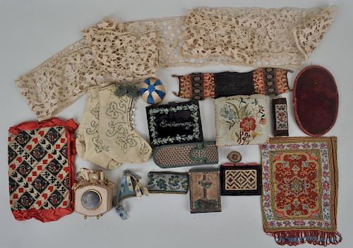Group Early Beaded & Other Textiles