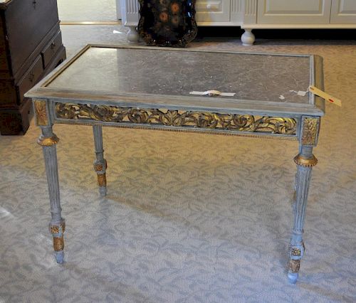 Continental Painted & Gilt M/T Center Table